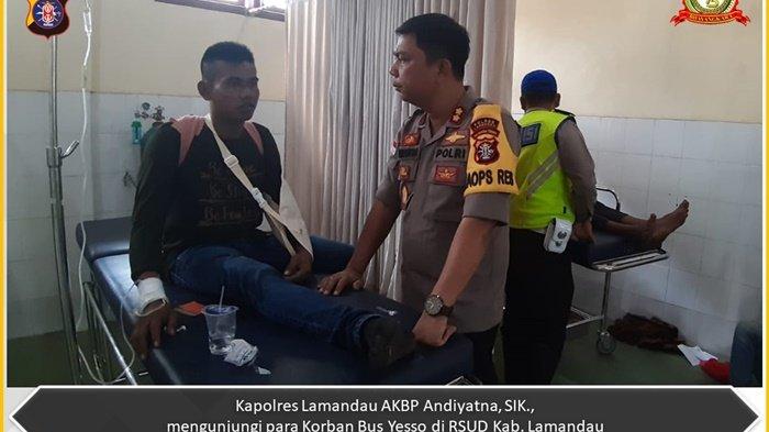 Enam Korban Luka Berat Kecelakaan Bus Yessoe Dirujuk ke RSUD Sultan Immanuddin Pangkalanbun