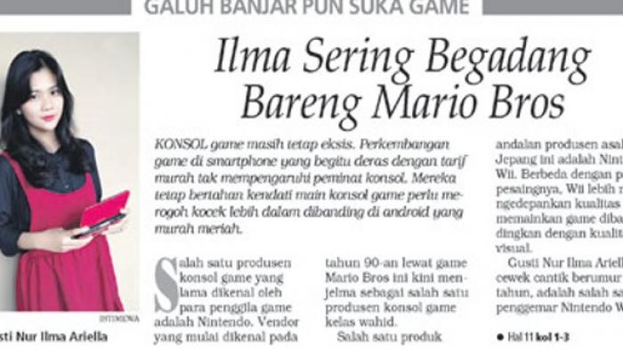 Cewek Banua Ini Sering Begadang Bareng Mario Bros