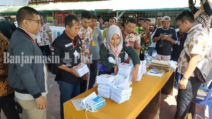 Surat Suara LP Teluk Dalam Banjarmasin Tiba Jelang Pukul 15.00 Wita, Masih Kurang dari Jumlah DPTb