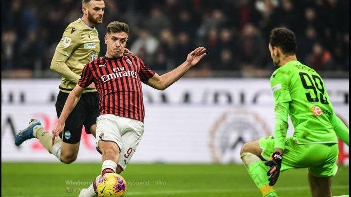 Hasil Coppa Italia, Assist Perdana & Gol Piatek ke Gawang SPAL, Bikin AC Milan Lolos Perempat Final