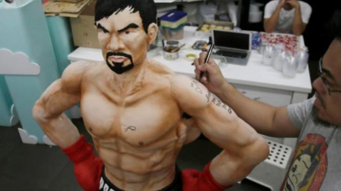 Wow! Ada Kue Manny Pacquiao Sesuai Ukuran Aslinya