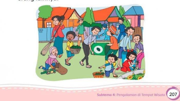 KUNCI JAWABAN Buku Tema 5 Kelas 2 SD/ MI Halaman 208 - 213 Pengalamanku di Tempat Wisata