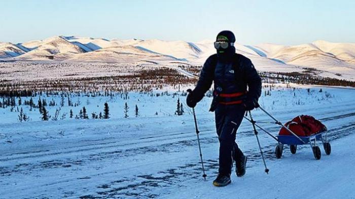Orang Indonesia Pertama Berlari di Kutub Utara
