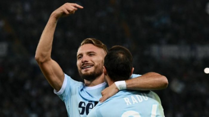 Hasil Liga Italia Lazia vs SPAL, Ciro Immobile Cetak Dua Gol, Lazio Tembus Empat Besar, Skor 2-1