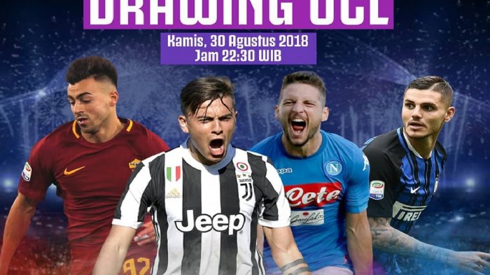 Live Streaming Drawing Fase Grup Liga Champions Mulai Jam 23.00 Wib, Manchester United di Pot 2