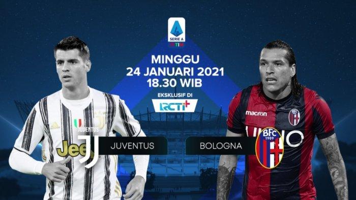 SESAAT LAGI Link RCTI! Live Streaming Juventus vs Bologna Liga Italia TV Online Bein Sports 2
