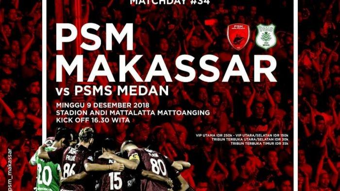 PSMS Degradasi, Hasil Akhir PSM Makassar vs PSMS Medan : Skor Akhir 5-0, Persija Juara Liga 1 2018