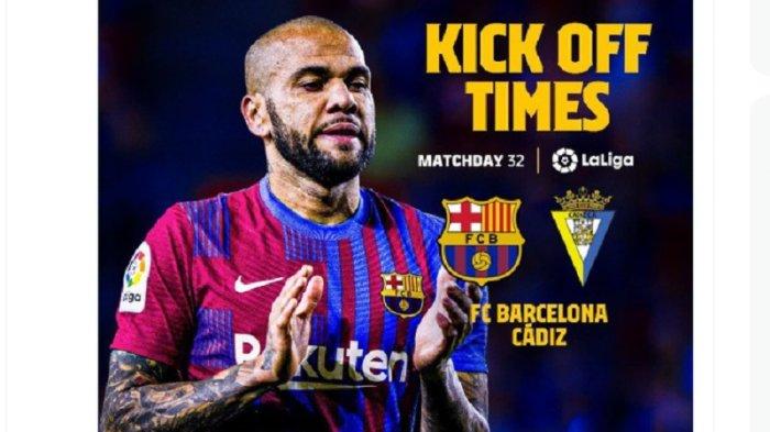 Line Up & Link Nonton TV Online Malam Ini Barcelona vs Cadiz di Liga Spanyol