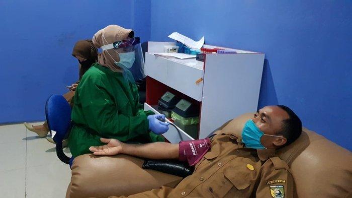 Stok Darah di PMI Tanah Laut Menipis, Aparatur Desa di Tala Ini Tergugah Donorkan Darah