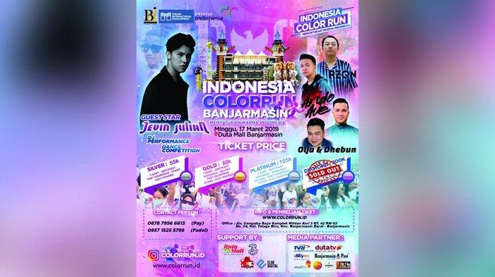 Color Run Id di Banjarmasin, Peserta Dapat Kesempatan Open Casting dari Managemen Artis Nasional