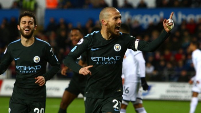 Pelatih Manchester City Enggan Ungkap Penyebab David Silva Absen di 3 Laga Terakhir