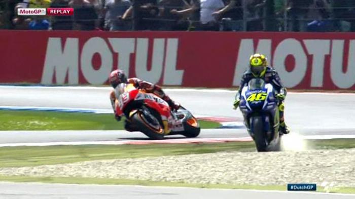 Marc Marquez Kecewa Dimenangkannya Valentino Rossi di GP Belanda