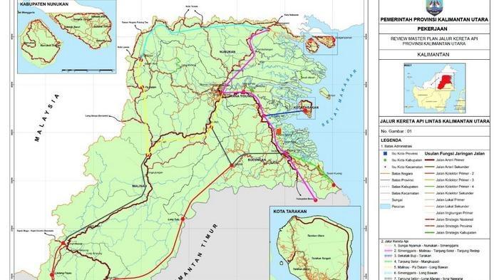 Jaringan Kereta Api Kalimantan Utara Dibutuhkan Dana Rp 6,1 Triliun