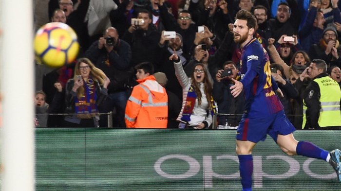 Hasil Liga Spanyol - Barcelona Vs Deportivo Alaves, Gol Lionel Messi Bikin Menang