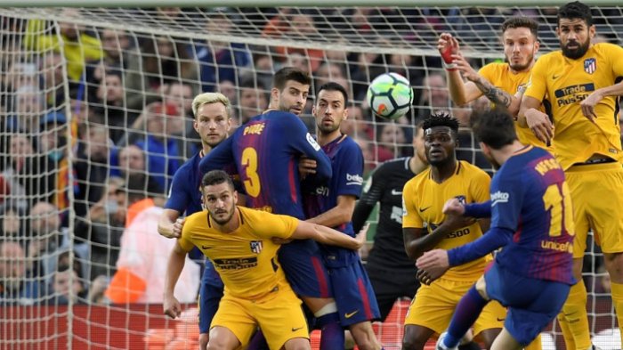 Bobol Gawang Atletico Madrid, Lionel Messi Cetak Sejarah Gol Tendangan Bebas di Liga Spanyol