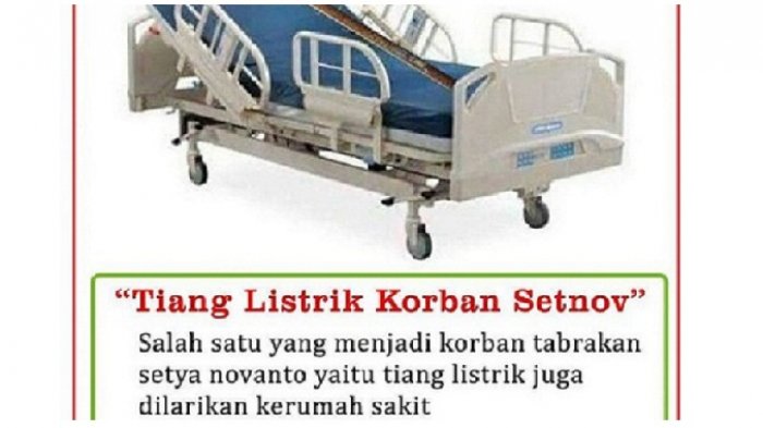 Warganet Sebut RS Tempat Setnov Dirawat Sudah Dipesan hingga Meme Tiang Listrik Korbannya