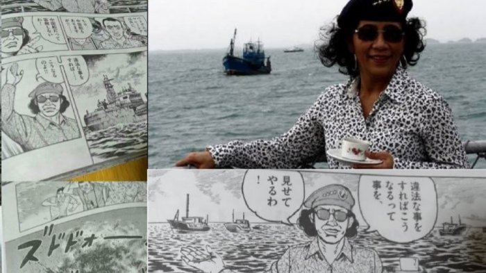Mengejutkan, Ada Karakter Mirip Menteri Susi di Komik Jepang