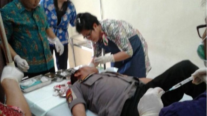 Mobil Pembawa Uang Milik Bank Indonesia Kalteng Terbalik di Desa Lahei, Tiga Anggota Patwal Terluka