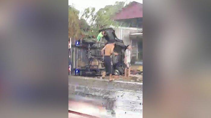 Kecelakaan di Kalsel , Tertabrak Mobil Pikap di Pajukungan HST, Pejalan Kaki Meninggal Dunia