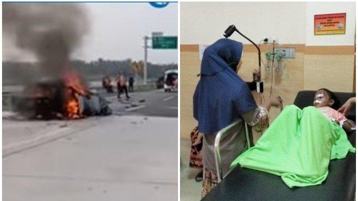 Tiba di RS Bhayangkara, Wanita Ini Histeris, Ternyata Ibu Korban Mobil Terbakar di Tol Lampung