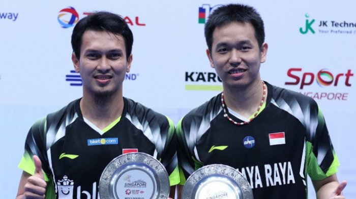Juarai Singapore Open 2018 - Peringkat Ahsan/Hendra Melompat 12 Setrip