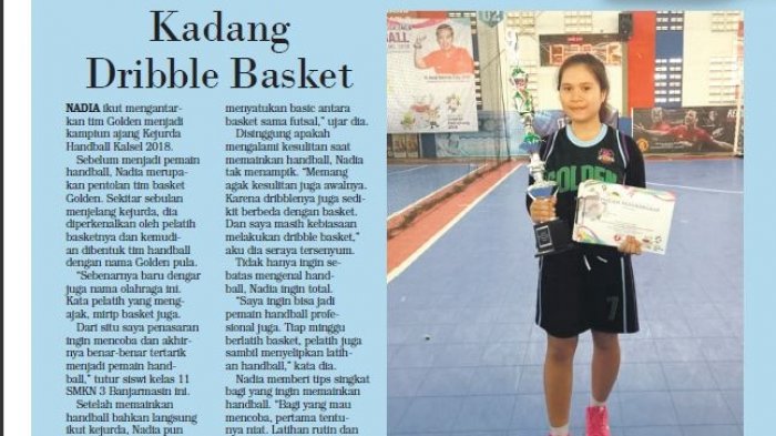 Main Bola Tangan di Tim Golden, Nasdia Kadang Gunakan Dribble Basket