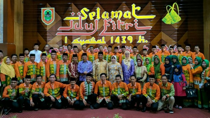 Eratkan Tali Silaturahmi, Plt Bupati Tabalong dan Rombongan Hadiri Open House Gubernur Kalsel