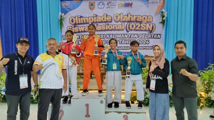 Karateka Balangan Adzkia Raih Juara 1 di Ajang O2SN Jenjang SD Tingkat Provinsi