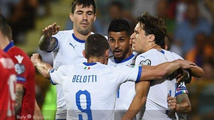 Hasil Kualifikasi Euro 2020 - Italia Samai Rekor 2008, Pemain Buangan Manchester United Jadi Kapten