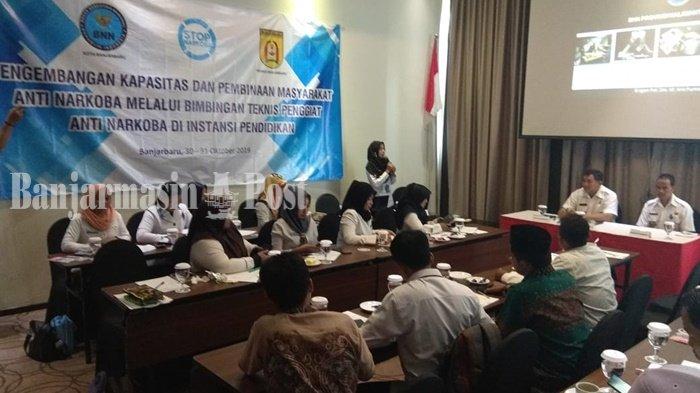 Para Guru di Banjarbaru Jalani Bimtek Penggiat Anti Narkoba dari BNN, Ini Sasaranya