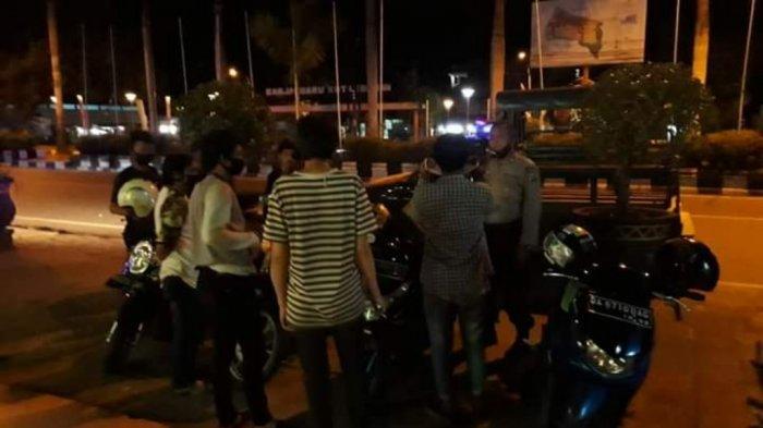 Cegah Balapan Liar, Polsek Banjarbaru Kota Patroli di Lapangan Murjani