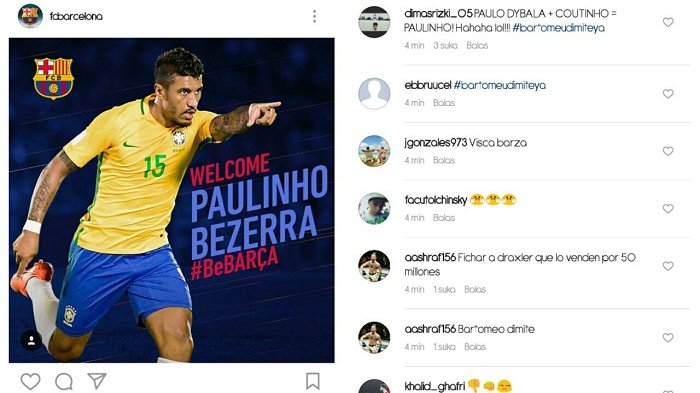 Barcelona vs Eibar Paluinho Kembali Cetak Gol, Padahal Dulu Diejek Fans Barcelona