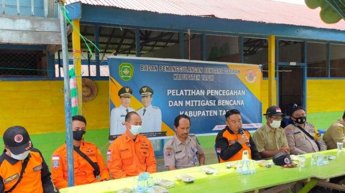 Diperkirakan Puncak Penghujan Desember 2021, BPBD Tapin Beri Pelatihan Pencegahan Mitigasi Bencana