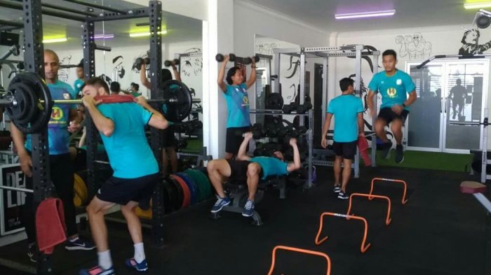 Ini Aktivitas Latihan Barito Putera Pada Hari Pertama TC di Bali
