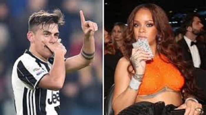 Sambil Nyender Kepala, Ini yang Dilakukan Paulo Dybala dengan Rihanna