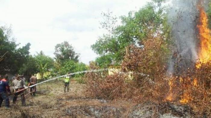 Polres Kotabaru Amankan Lima Pelaku Diduga Lakukan Pembakaran Lahan