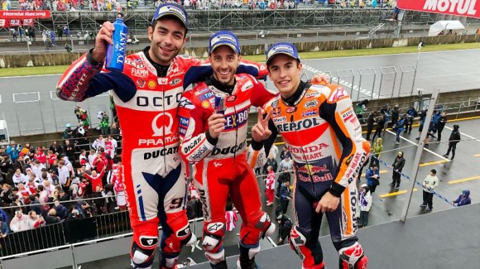 Hasil MotoGP Motegi, Davizioso Kantongi Lima Kemenangan, Peluang Juara Makin Terbuka