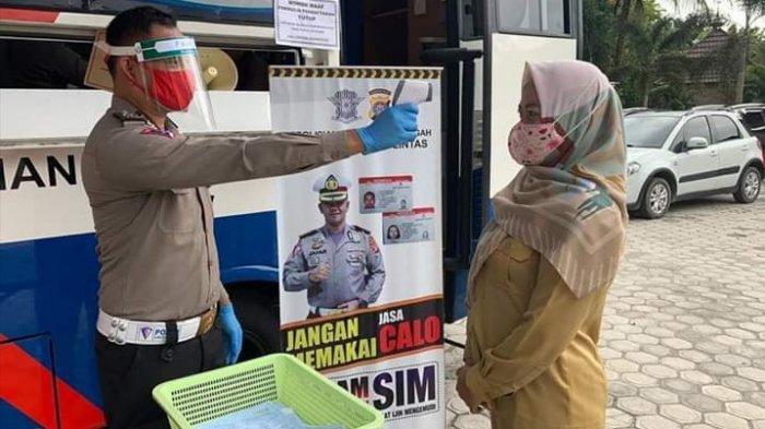 Polda Kalteng Kembali Operasionalkan Layanan SIM Keliling dan Terapkan Protocol Covid-19