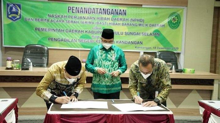 Pemkab HSS Hibahkan Lahan untuk Bangun Kantor Pengadilan Negeri Kandangan