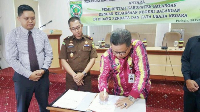 Seluruh SKPD di Balangan MoU dengan Kejaksaan Negeri