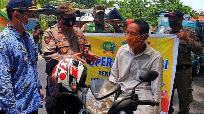 Penegakan Perbup Tabalong Digelar Tim Gabungan di Pugaan, 14 Pelanggar Terjaring Tak Pakai Masker