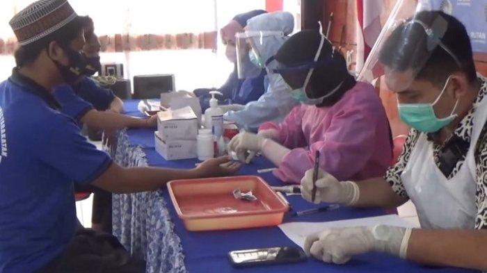 Warga Binaan Rutan Kelas IIB Rantau Jalani Tes HIV/Aids, Sampel Darah 100 Tahanan Diambil