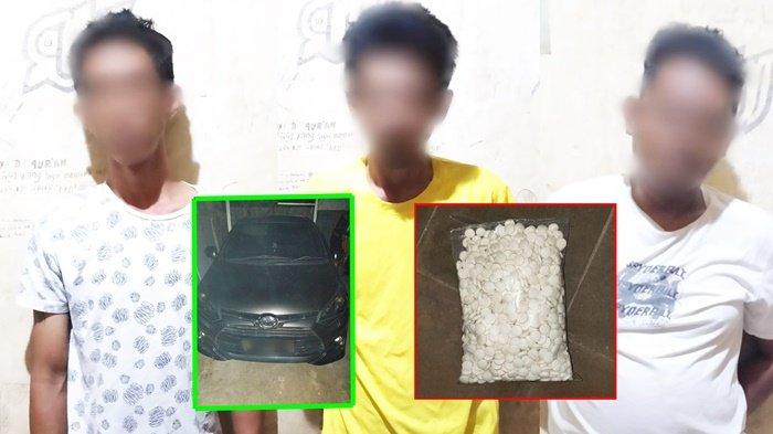 Edarkan 1.000 Butir Carisoprodol di Banjarbaru, 3 Orang Diamankan Polsek Cempaka Kalsel