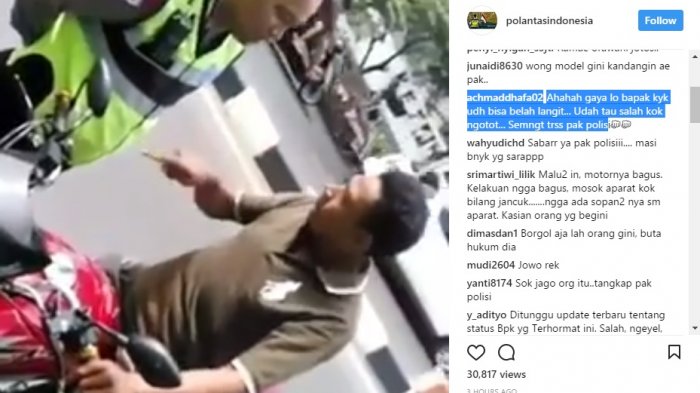 Tak Pakai Helm dan Tidak Bawa STNK, Pengendara Ini Malah Melawan Petugas Sambil Memaki-maki