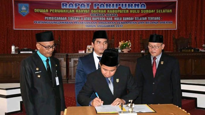 Raperda Pertanggungjawaban APBD TA 2017 Jadi Perda
