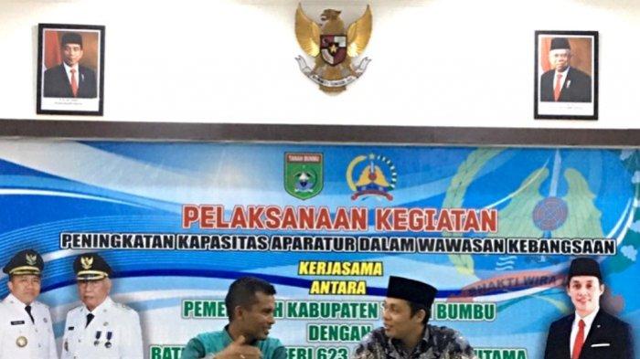 Tingkatkan Wawasan Kebangsaan, 80 ASN Ikuti Outbound di Markas Batalyon Infanteri 623/BWU