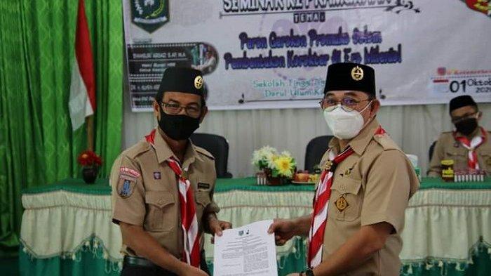 Wabup HSS-Ketua STAI Darul Ulum Tandatangani MoU Pengembangan Kepramukaan