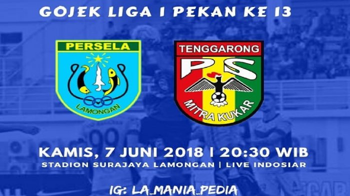 Jadwal Siaran Langsung Liga 1 Persela Lamongan vs Mitra Kukar Live Indosiar Malam Ini Jam 20.30 WIB