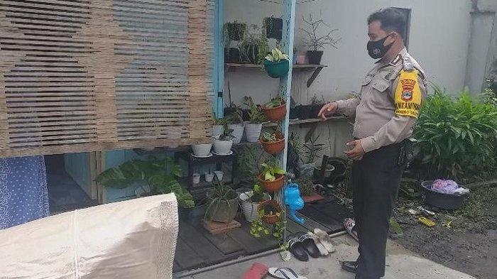 Ada Warga Terpapar Covid-19, Personel Polsek Banjarmasin Barat Datang dan Beri Motivasi