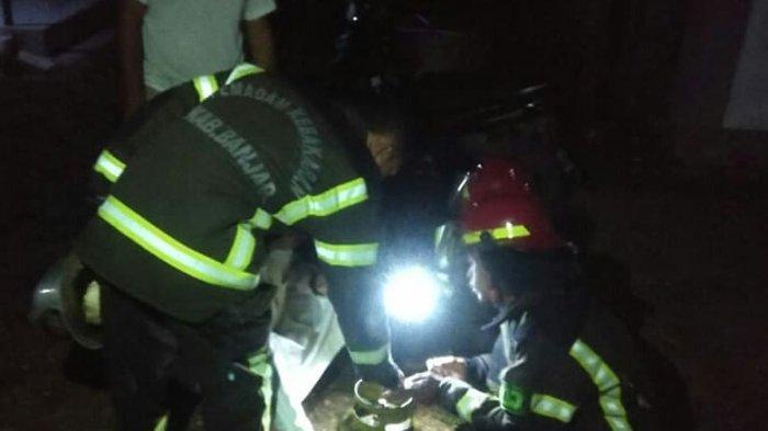 Dua Warga Bontang Terluka, Saat Coba Padamkan Api dari Pipa Gas Bocar Dengan Air